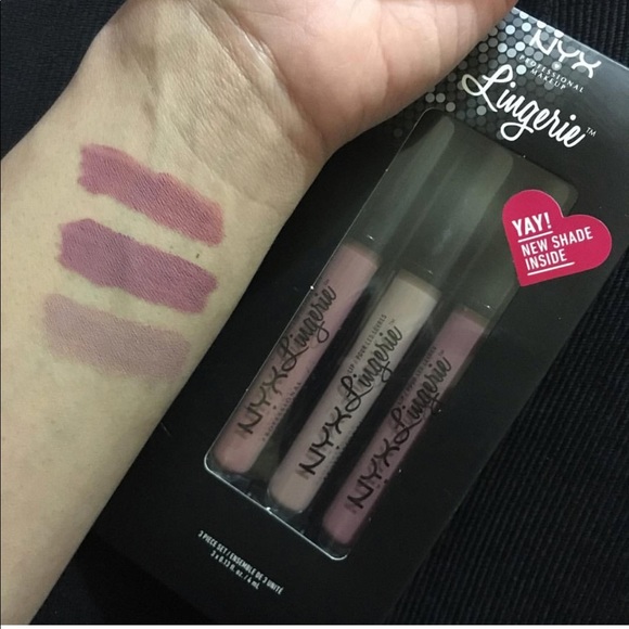 NYX Other - NYX lingerie nude pink liquid matte lipstick set